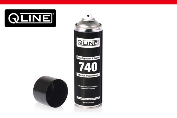 Qline 740 strong degreaser and cleaner aerosol transportation wax coating remover cars export import delivery
